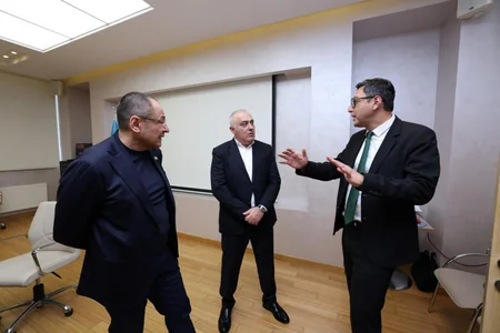 Azərbaycan və Özbəkistanın idman nazirləri Respublika Velotrekində olublar
