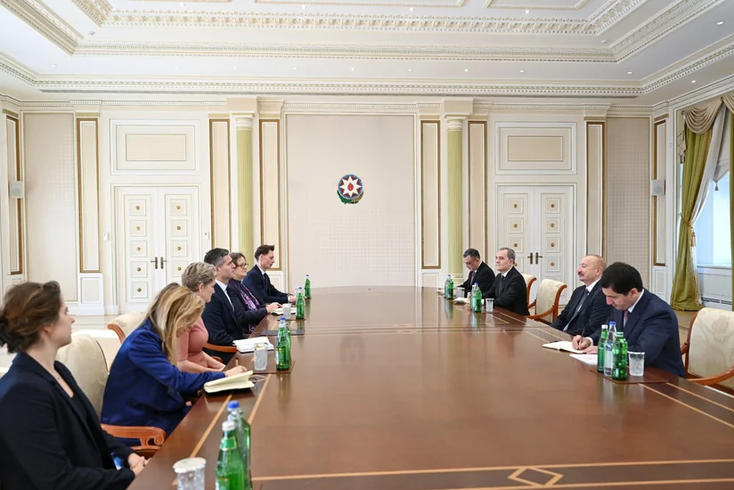 President of Azerbaijan Ilham Aliyev receives Dutch foreign minister