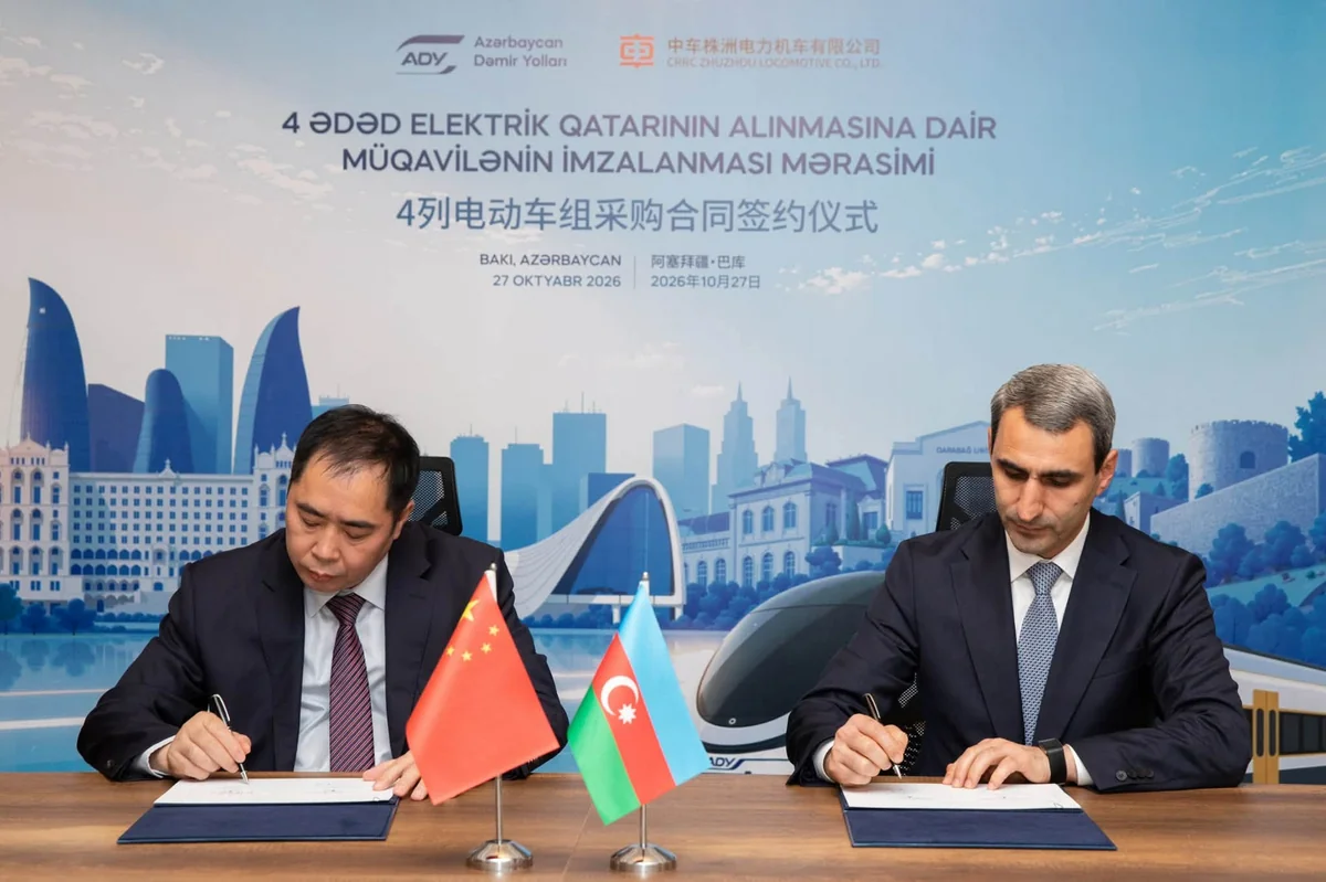 Azerbaijan Railways, CRRC Zhuzhou Locomotive sign contract to purchase four new passenger trains