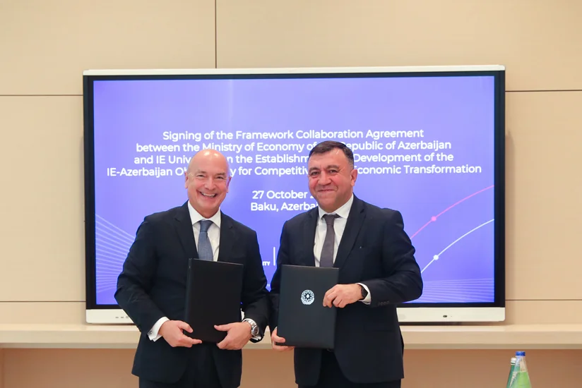 Azerbaijan, IE University sign agreement to establish Economic Observatory