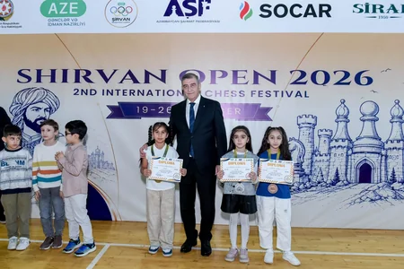 Shirvan Open 2026 Beynəlxalq Şahmat Festivalının mükafatçıları bəlli olub