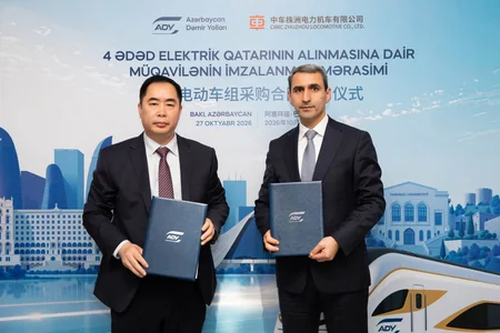 Azerbaijan Railways, CRRC Zhuzhou Locomotive sign contract to purchase four new passenger trains