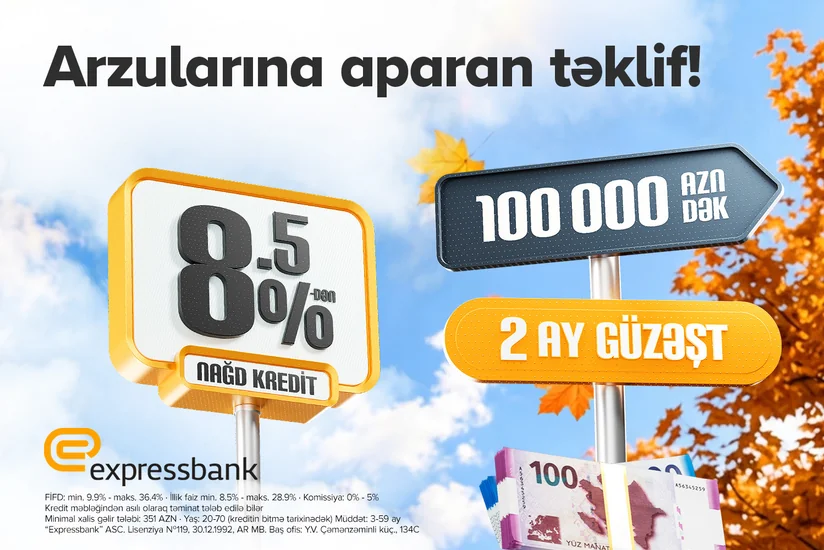 Bu bank minimum 8,5 %-lə kredit təklif edir