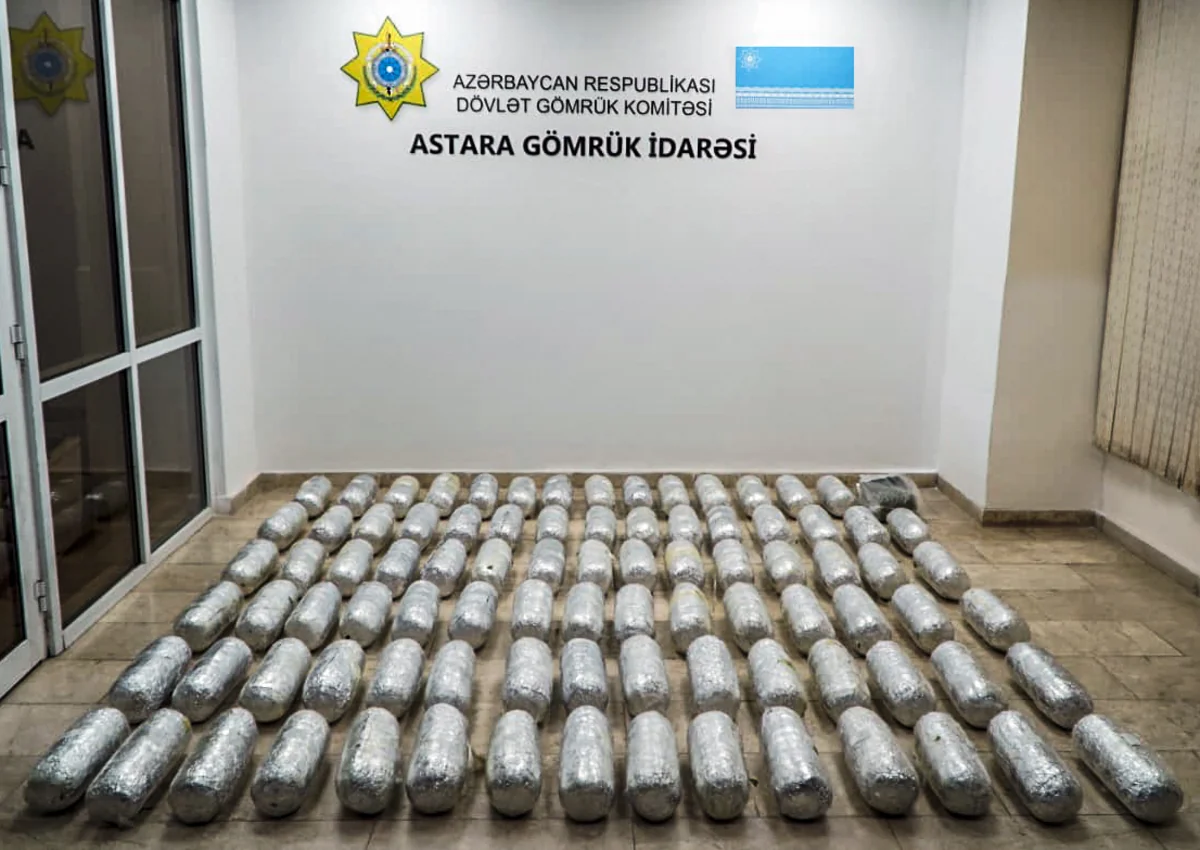 İrandan Rusiyaya 98 kiloqrama yaxın narkotikin keçirilməsinin qarşısı alınıb