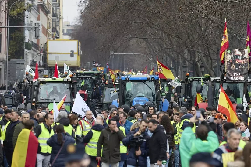 Madriddə etiraz aksiyası keçirilir