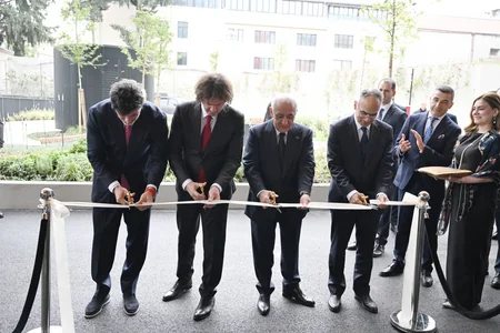 Ali Asadov and Irakli Kobakhidze attend opening of hotel in Tbilisi