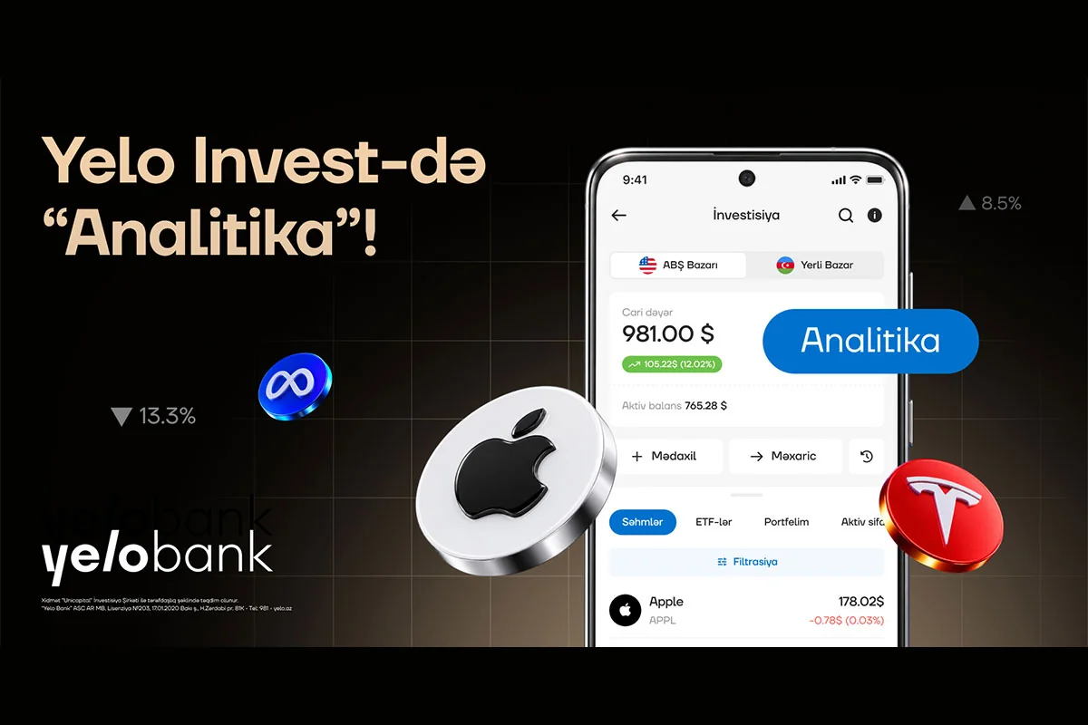 Yelo Investin yeni imkanı ilə portfelini daha yaxşı tanı!