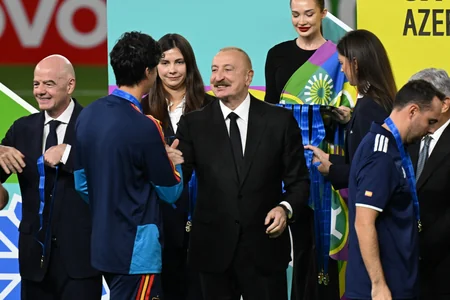 President Ilham Aliyev watches FIFA U-15 World Cup and Festival final, attends award ceremony