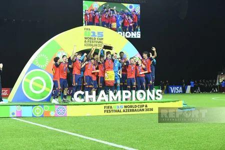 İspaniya millisi Bakıda keçirilən FIFA U-15 dünya çempionatının qalibi olub
