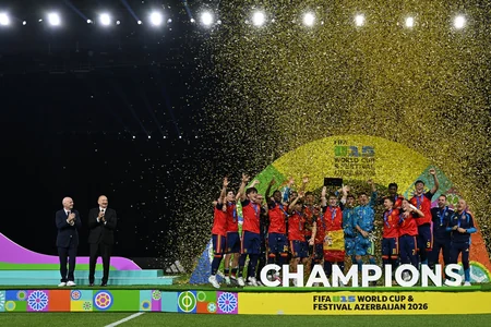 President Ilham Aliyev watches FIFA U-15 World Cup and Festival final, attends award ceremony