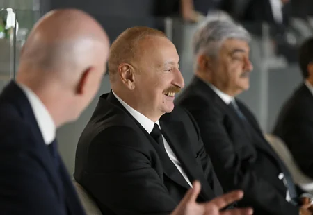 President Ilham Aliyev watches FIFA U-15 World Cup and Festival final, attends award ceremony