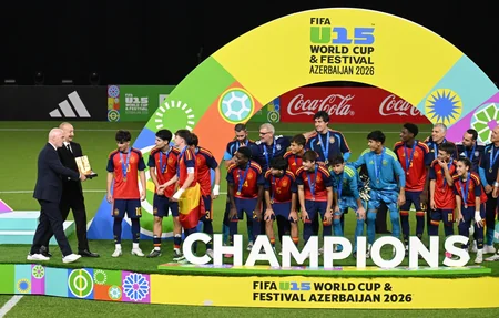 President Ilham Aliyev watches FIFA U-15 World Cup and Festival final, attends award ceremony