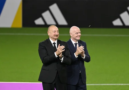 President Ilham Aliyev watches FIFA U-15 World Cup and Festival final, attends award ceremony