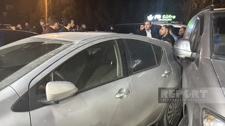 Sumqayıtda beş avtomobilin iştirakı ilə zəncirvari qəza olub