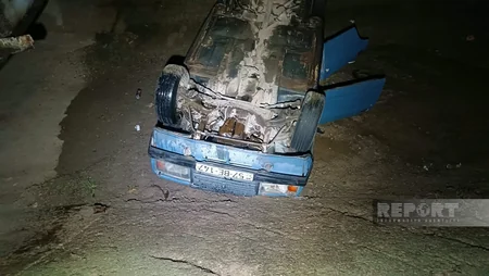 В Товузе автомобиль упал в канал, пострадали четыре человека