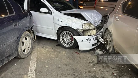 Sumqayıtda beş avtomobilin iştirakı ilə zəncirvari qəza olub
