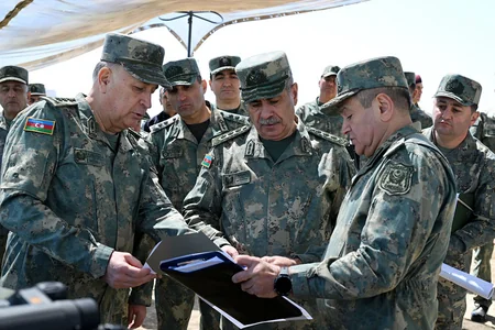 Zakir Hasanov reviews new military units in Azerbaijan's liberated lands