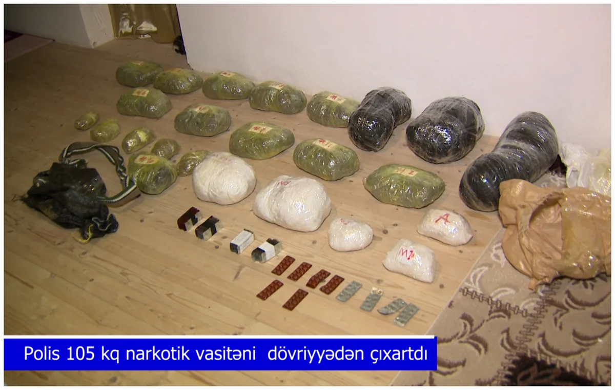 Polis əməliyyatlar keçirdi, 105 kq-dan artıq narkotik dövriyyədən çıxarıldı