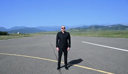 Prezident İlham Əliyev Xocalı hava limanında olub - YENİLƏNİB