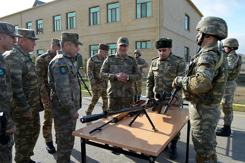 NATO delegation visits one of Azerbaijan's military units