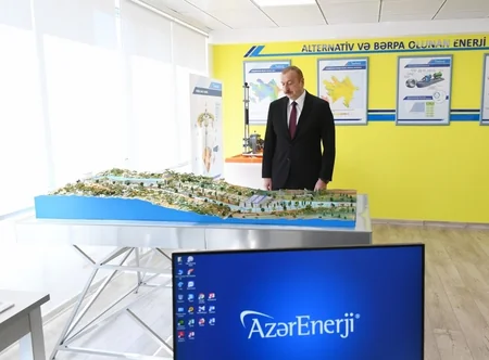Президент Ильхам Алиев принял участие в открытии комплекса ОАО Азерэнержи