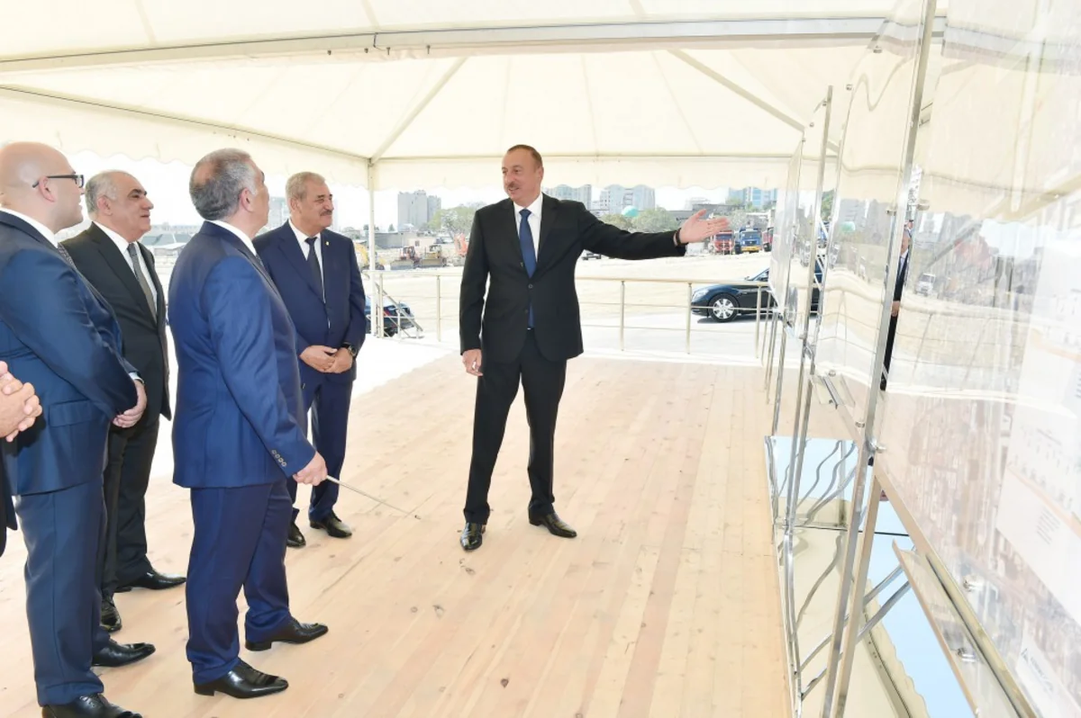 President Ilham Aliyev lays foundation of a new road infrastructure in former “Soviet Street”