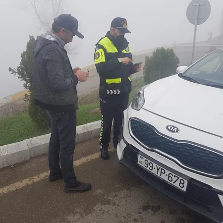 Daşkəsəndə qaydaları pozan sürücülər cərimələndi