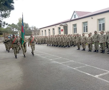Azərbaycan Ordusunda andiçmə mərasimləri keçirilib