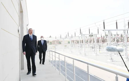 Ilham Aliyev inaugurates newly renovated “8th km” substation