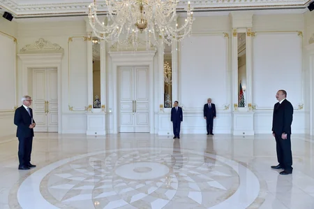 President Ilham Aliyev received credentials of incoming Dutch Ambassador