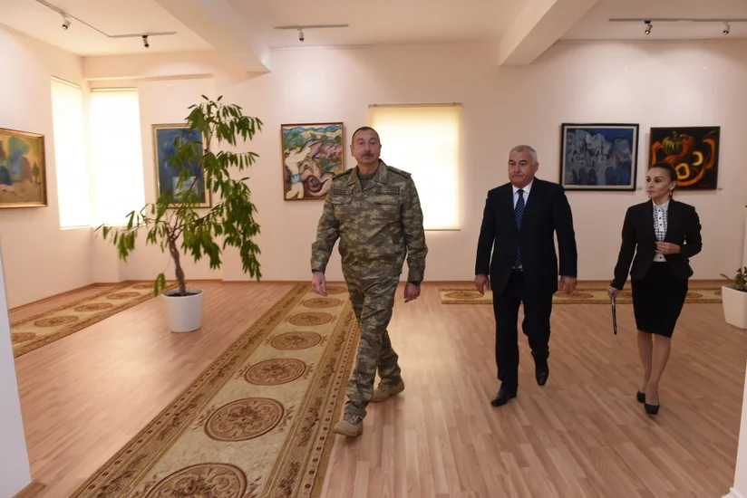 President Ilham Aliyev attended opening of State Art Gallery in Horadiz