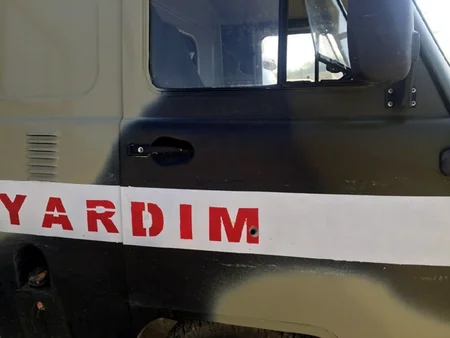 General-mayor Natiq Əliyev: Düşmən tərəfindən sanitar tibb maşını atəşə tutulub - FOTO