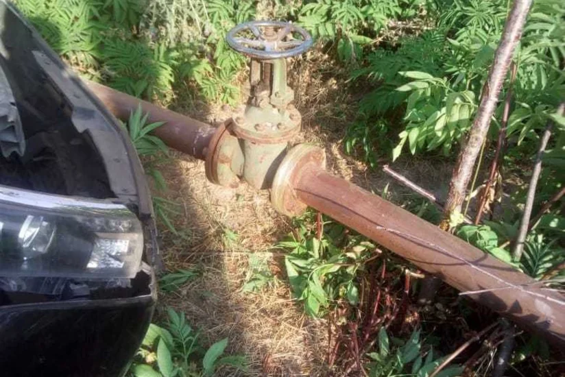 Qusarda avtomobil qaz xəttini zədələyib