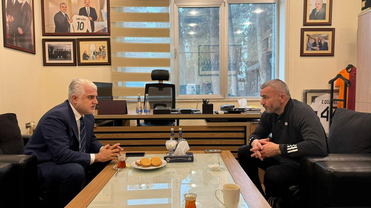 Президент Карабаха встретился с Гурбаном Гурбановым перед матчем с Брагой