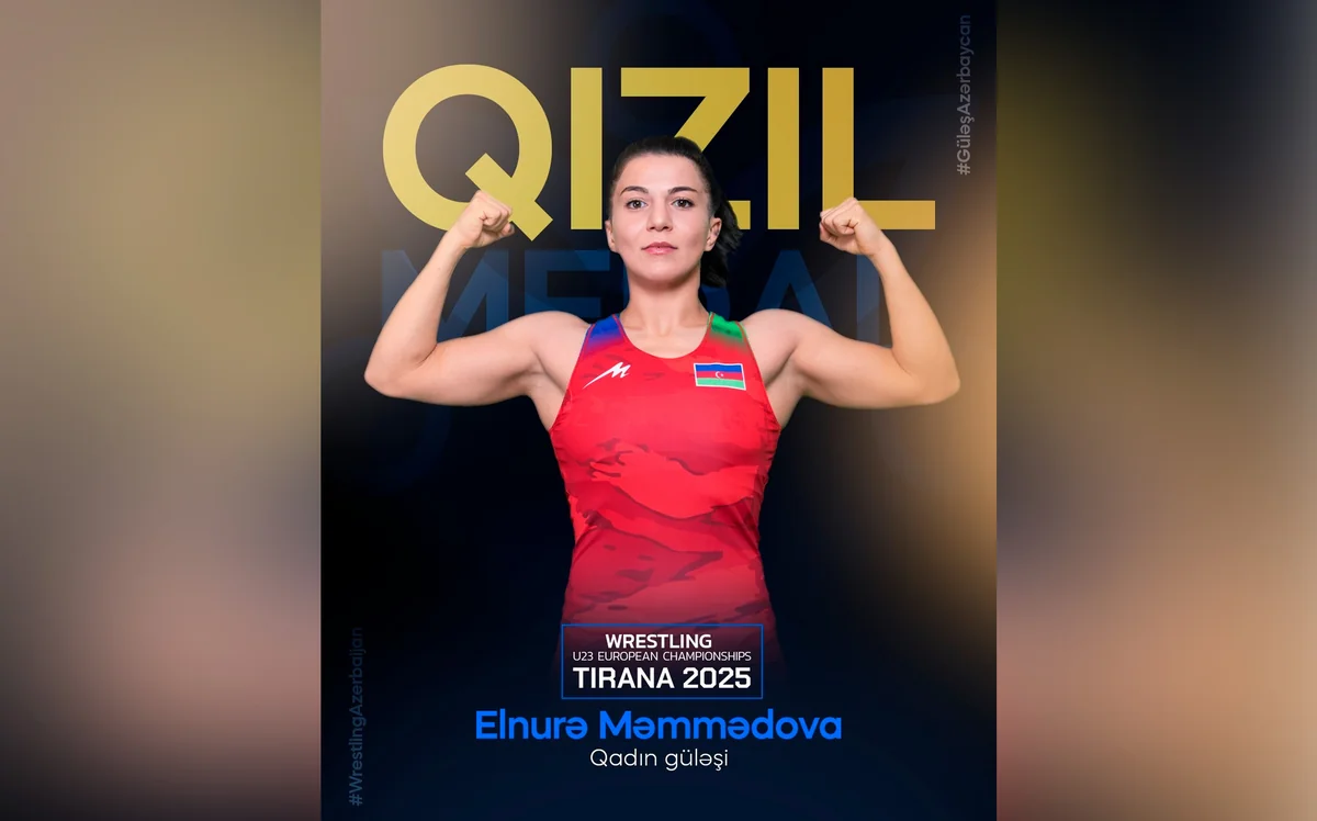 Azerbaijani female wrestler crowned European champion