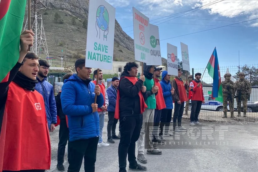 Экоакция на дороге Ханкенди-Лачын: демонстранты проявляют высокую активность и на 130-й день