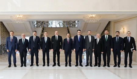 Prezident İlham Əliyev Türkiyə PA-nın komitə sədrinin rəhbərlik etdiyi nümayəndə heyətini qəbul edib - YENİLƏNİB