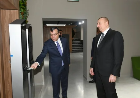 President Ilham Aliyev attends opening of DOST center No2