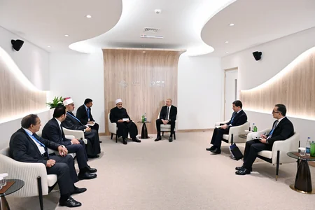 President Ilham Aliyev meеts with Grand Imam of Al-Azhar Al-Sharif
