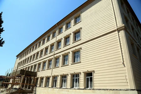 Zakir Hasanov checked major construction work being carried out at Military Lyceum