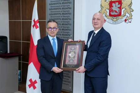 Dövlət Komitəsinin sədri Gürcüstan Dini Məsələlər Üzrə Dövlət Agentliyinin sədri ilə görüşüb