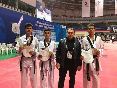 Azərbaycan taekvondoçuları Koreya Səfiri Kubokunda 3 medal qazanıblar