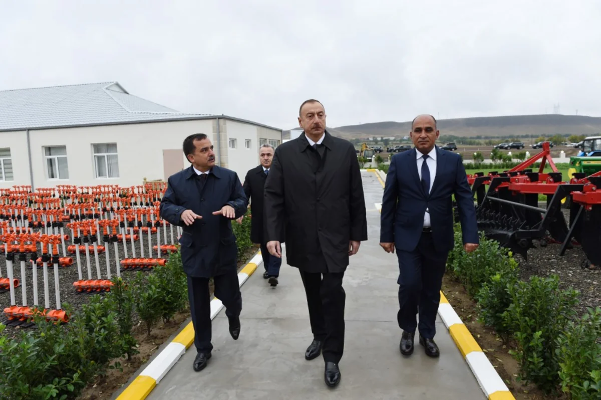 Azerbaijani President inaugurated “Birinji Shikhli Peasant Farm LLC