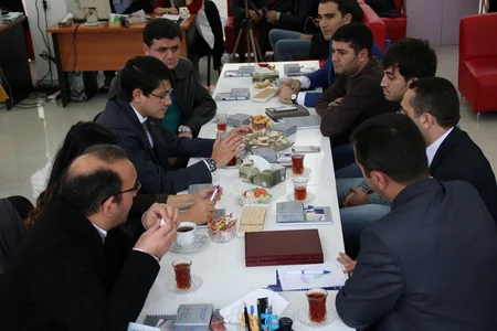 ​Parlament jurnalistləri Fuad Muradovun seçki qərargahında olub - FOTO