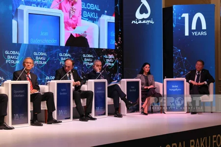 Panel session on new energy and transport corridors in Eurasian zone held within Global Baku Forum