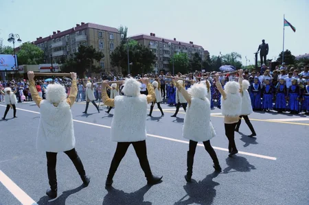 Bakı-2015: Məşəl estafeti Sumqayıtda - FOTO