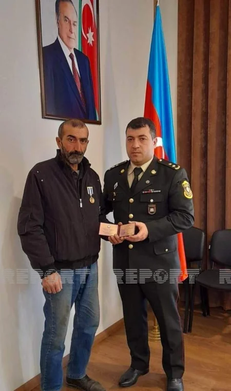 Biləsuvarda şəhidlərin medalları ailələrinə təqdim edilib 
