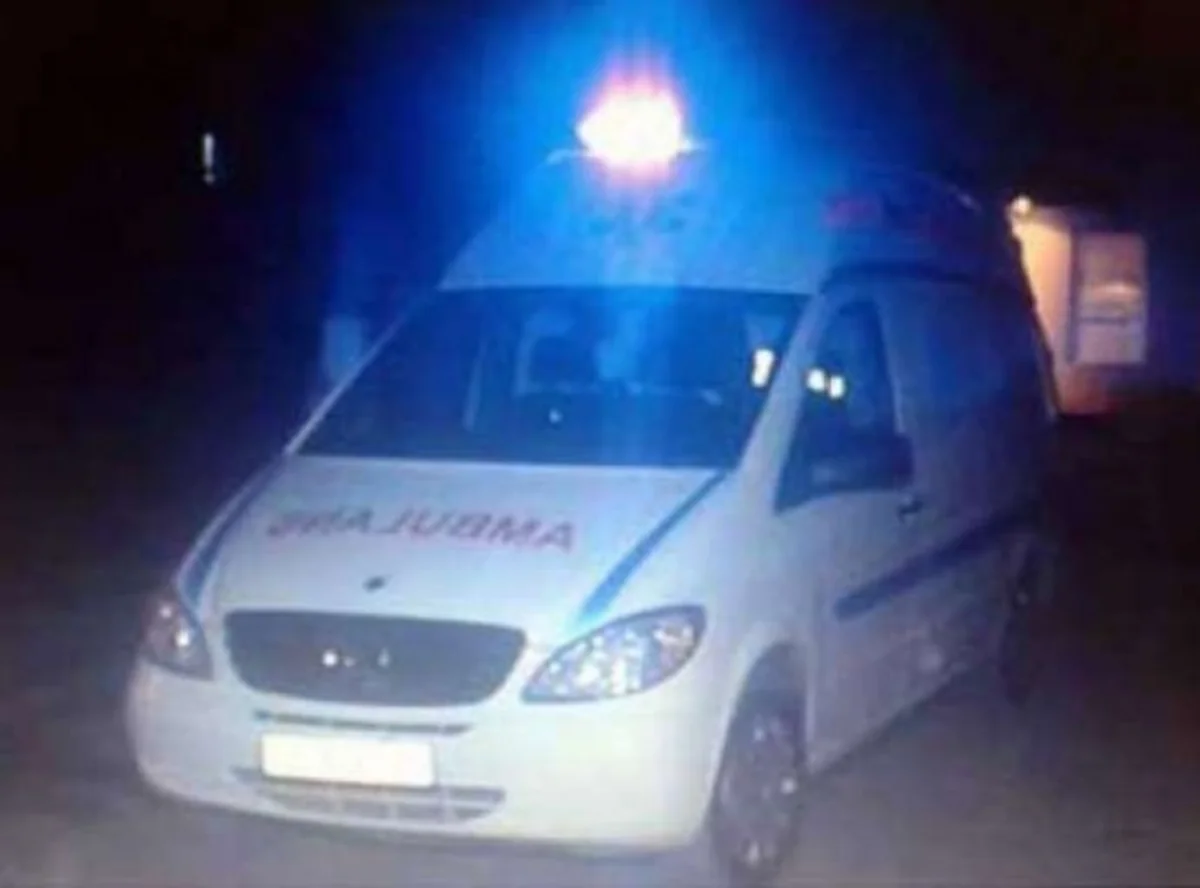 ​Sumqayıtda təcili yardım maşını yanıb