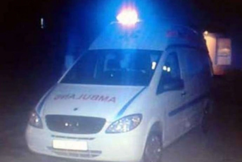 ​Sumqayıtda təcili yardım maşını yanıb