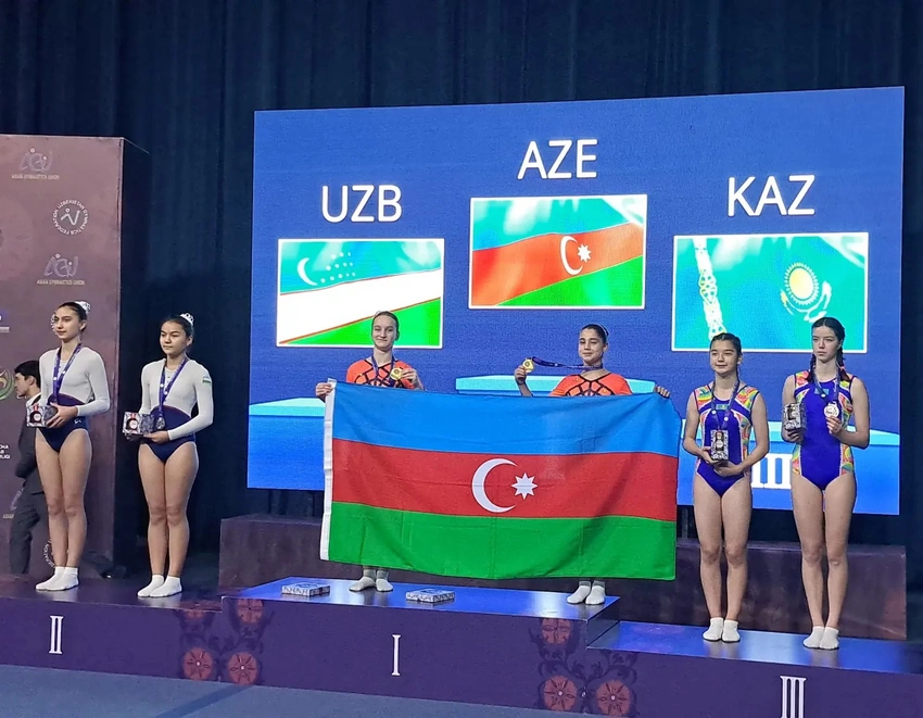 Azərbaycan gimnastları Özbəkistanda keçirilən turnirdə çempion olublar